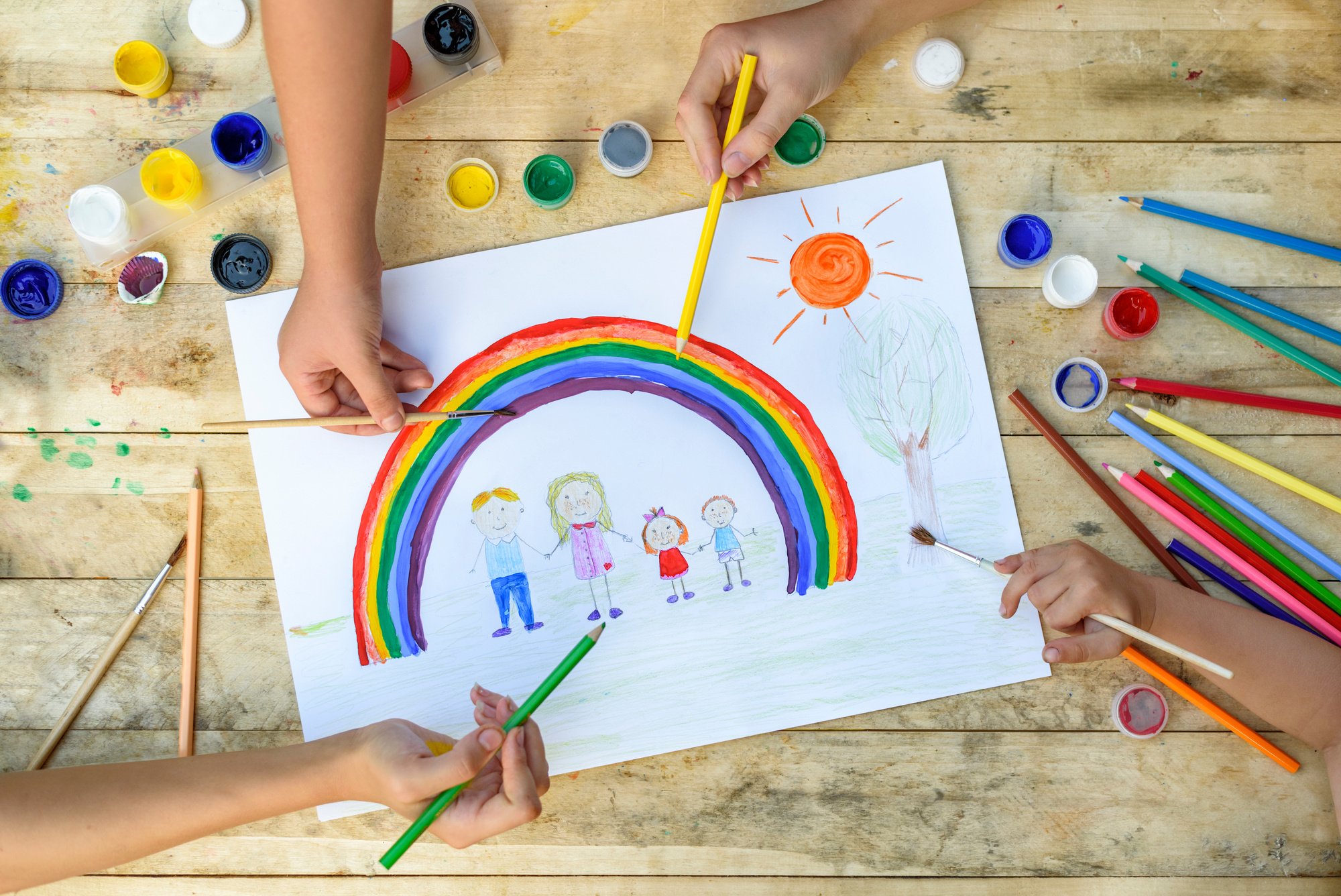 Happy Family Painting